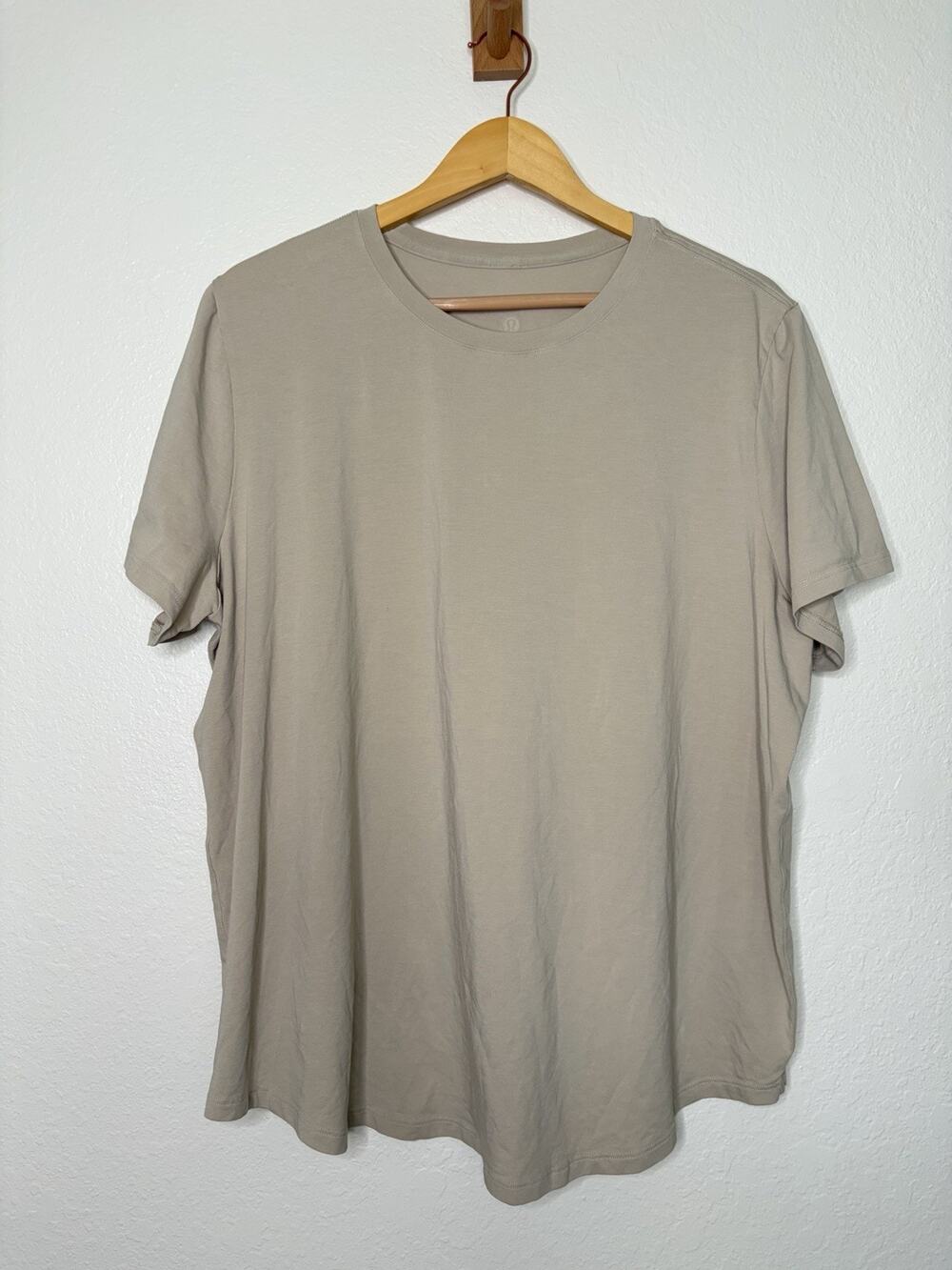 Lululemon Love Crewneck T-Shirt in Riverstone Tan Women's Size 12